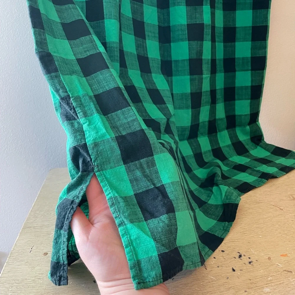 Farm Rio Green and Black Buffalo Check Maxi Skirt - Picture 5 of 6